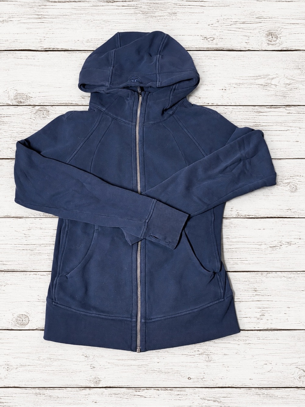 lululemon athletica Navy Full-Zip Hooded Sweatshirt